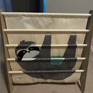 Sloth Print 3 sprouts Bookshelf